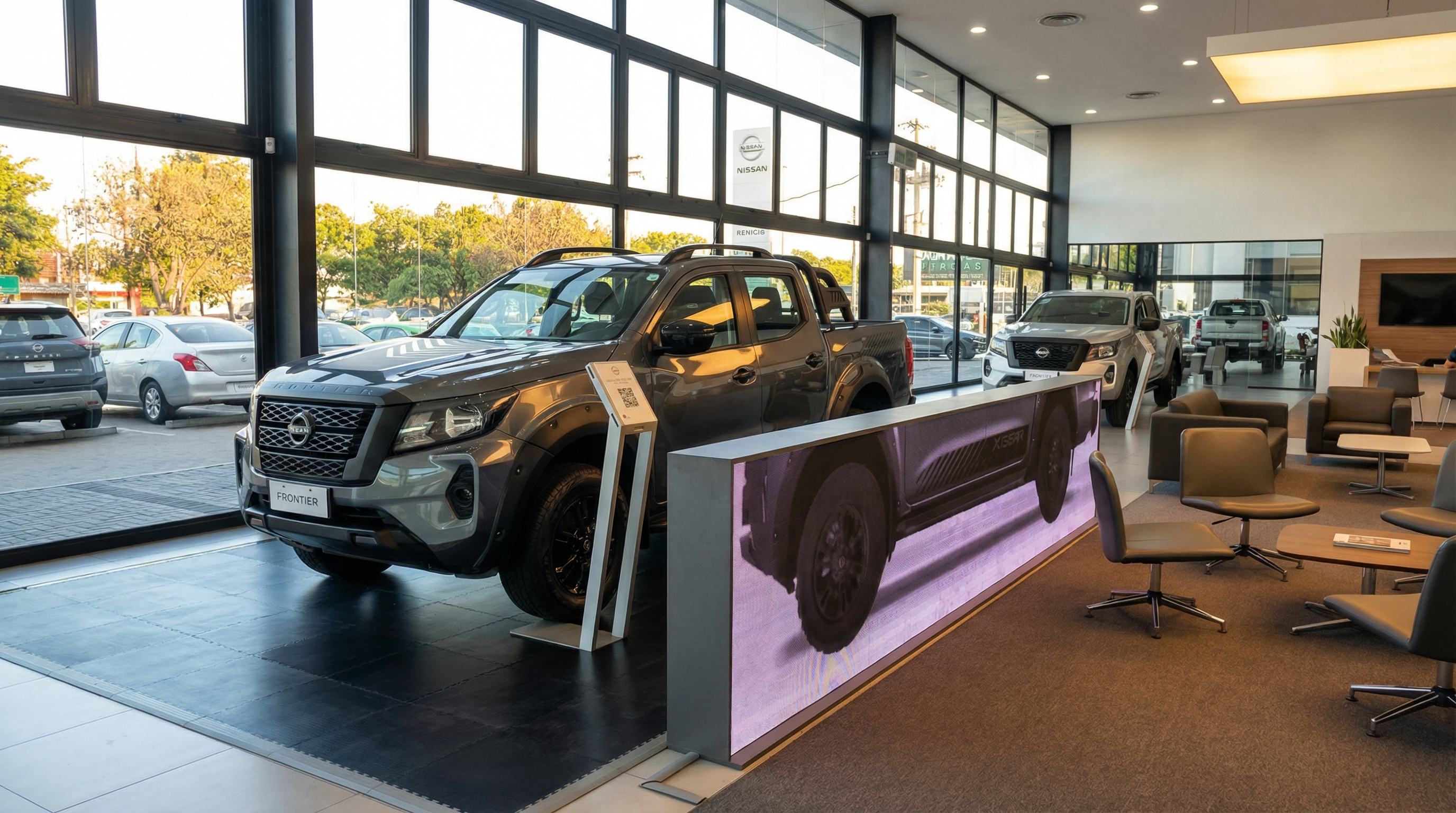 Pantallas LED Prina instaladas en concesionario oficial Nissan